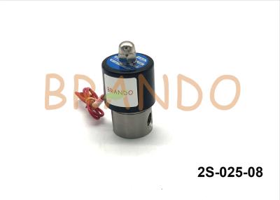 Chine 2 / Petite valve de l'eau d'acier inoxydable de 2 manières, vanne électromagnétique de l'eau 2S-025-08 à vendre