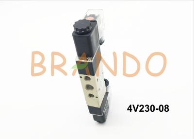 China Exhaust Double Pilot Head Air Cylinder Valve / Solenoid Pneumatic Valve 4V230-08 for sale