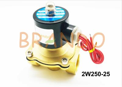 China 2W Series 2 Way 2 Position Solenoid Valve / 1 Inch Brass Water Solenoid Valve for sale