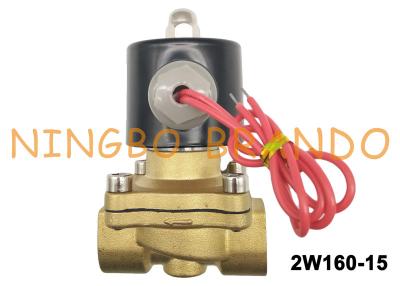 China 2W160-15 Brass Water Solenoid Valve For Water Treatment System DN15 for sale