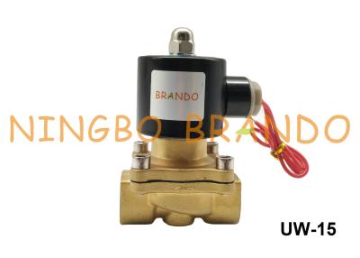 China 2W160-15 UW-15 1/2“ halb direkte NBR Membran-Uni-Dart Messingmagnetventil 110V DC Wechselstrom-12V zu verkaufen
