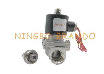 China Thread Connector Normal Closed 2S200-20 Series Stainless Steel Valve Water Solenoid Valve DC 24V AC 220V for sale