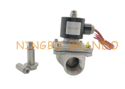 China 2/2 Way 1 Inch Corrosion Resistant SS Electric Solenoid Valve Stainless Steel Water Air Oil N/C 2S250-25 for sale