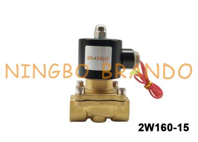 China 1/2'' UNI-D Type UD-15 2W160-15 Brass Solenoid Valve AC220V AC110V DC24V For Water Gas Oil for sale