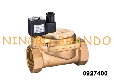 China 1'' 0927400 Normally Closed Brass Solenoid Flow Control Valve For Air Compressor for sale