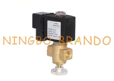 China Manually Adjustable Natural Coal Gas Brass Solenoid Valve For Boiler 1/4