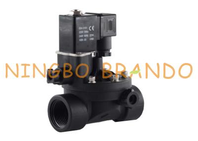 China 2 Way Normally Closed PA66 Plastic Solenoid Valve 1/2'' 3/4'' 1'' 12VDC 24VDC 220VAC for sale