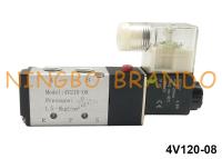 China AirTAC Type 5/2 Way BSPT 1/4'' Pneumatic Air Valve Single Solenoid 24VDC 220VAC 4V210-08 for sale