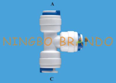 China 1/4'' POM Union Tee Pipe Push In To Quick Connect RO Fittings for sale