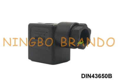 China Black MPM DIN 43650B DIN 43650 Form B Solenoid Coil Connector Plug for sale