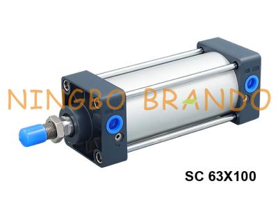 China Double Acting Pneumatic Air Cylinder Airtac Type SC63x100 for sale