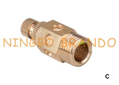 China Adjustable Pneumatic Throttle Valve With Silencer Sintered Bronze for sale