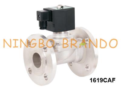 China 1'' 1 1/4'' 1 1/2'' 2'' Flanged Steam Piston Solenoid Valve Stainless Steel for sale