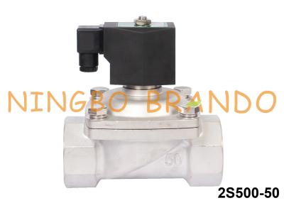 China 2'' DN50 Electric Solenoid Water Valve Stainless Steel 24V 220V for sale
