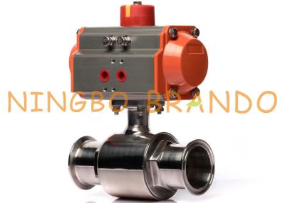 China Pneumatic Actuator Tri Clamp Ball Valve Sanitary Stainless Steel for sale