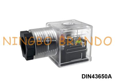 China DIN43650A-Magnetventil-Spulen-Verbindungsstück transparente LÄRM 43650 Form A zu verkaufen