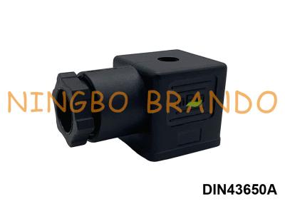 China DIN 43650A Solenoid Valve Coil Plug Connector Black DIN 43650 A for sale