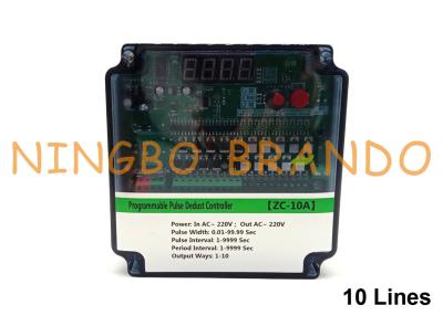 China 10 Lines Pulse Jet Valve Sequential Timer Controller For Dust Collector for sale