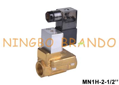 China MN1H-2-1/2-MS 161728 1/2'' 24V DC Brass Solenoid Valve Festo Type for sale