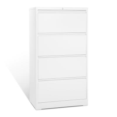 China 4 Drawer Freestanding Drawer Cabinet Document Steel Lateral File Cabinet for sale