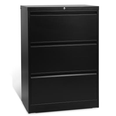 China Knocked Down Structure 3 Drawer Lateral File Cabinet  For Office for sale