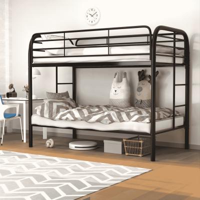 China heavy duty full over full bunk beds metal bed frame king size simple metal bed for sale