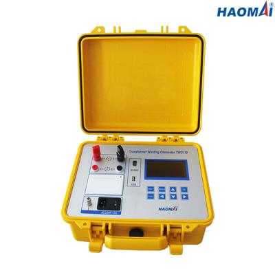 China HAOMAI 10A Transformer Winding Resistance Meter Test Equipment Lightweight for sale