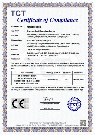 CE - Shenzhen Cylaid Technology Co., Ltd.,