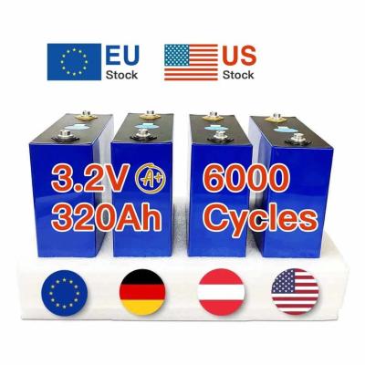 China EU Stock Prismático LFP Cell 280Ah Lifepo4 Bateria para Sistemas Solares Grau A à venda