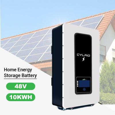 China 10kw 48v 200ah Solar Energy Storage Battery LiFePO4 Wall Mounted Lithium Battery for sale