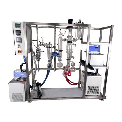 China Molecular Distiller Extraction And Concentration Production Line For CBD And Herb for sale
