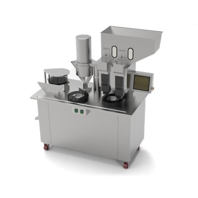 China High Speed Semi Auto Capsule Filler 2 Head Pill Filling Equipment With FDA Standard for sale
