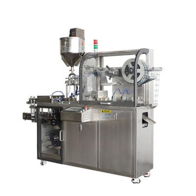 China Plastic Tablet Aluminum Blister Packing Machine 110mm Feed Travel for sale