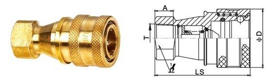 Precision Machining Hydraulic Quick Connect Couplings KZD For Equipment Maintenance 1