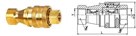 Precision Machining Hydraulic Quick Connect Couplings KZD For Equipment Maintenance 3