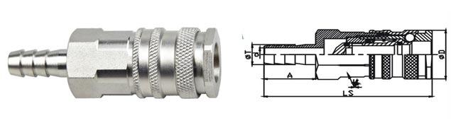 Durable Professional Pneumatic Push Fit Connectors 8.2 mm ISO 6150B Standard 4