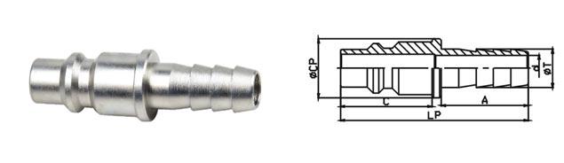 Durable Professional Pneumatic Push Fit Connectors 8.2 mm ISO 6150B Standard 5