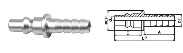 Carbon Steel Pneumatic Quick Release Coupling 3/8 Inch LSQ-300 CEJN 300 Type 5