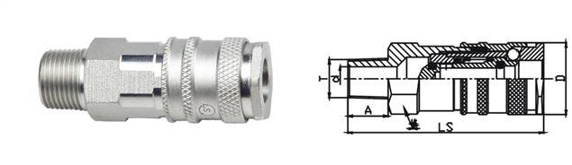 ISO 6150B Standard Pneumatic Quick Connect Coupling LSQ-310 CEJN 310 Type 0