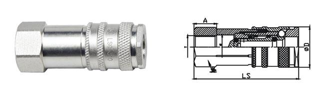 ISO 6150B Standard Pneumatic Quick Connect Coupling LSQ-310 CEJN 310 Type 2