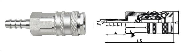 ISO 6150B Standard Pneumatic Quick Connect Coupling LSQ-310 CEJN 310 Type 4