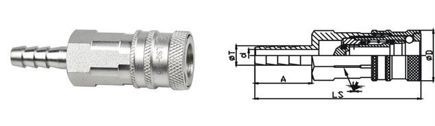 7.5 mm Japanese Standard Quick Release Air Couplings LSQ-315 CEJN 315 Type 4