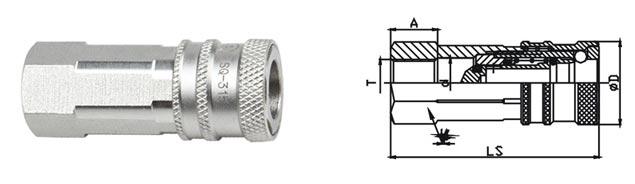 7.5 mm Japanese Standard Quick Release Air Couplings LSQ-315 CEJN 315 Type 2