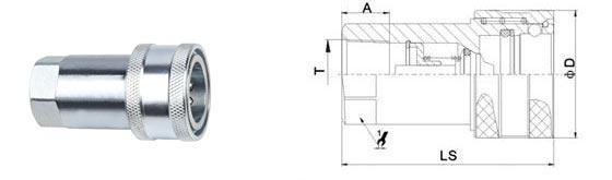 1/4'' - 2'' Hydraulic Quick Connect Couplings For General Purpose Type LSQ-S1 ISO A 1