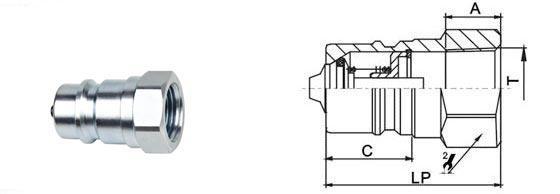 Hardened Durability Type Quick Release Hydraulic Fittings LSQ-S1 For Snow Plows 2