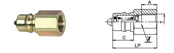 Carbon Steel Quick Connect Hydraulic Fittings LSQ-S7 Prevent Uncoupled Leakage 2