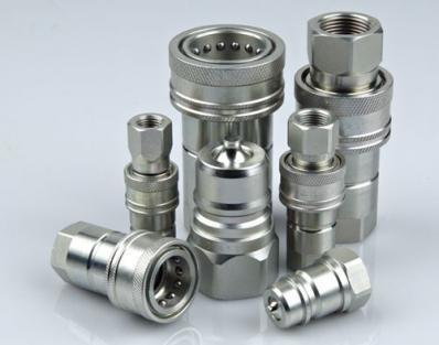 China Carbon Steel Hydraulic Coupling , LSQ-ISOA Hydraulic Quick Connect Couplings Te koop