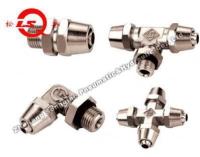 Quality Lock Nut Type Pneumatic tube Fittings , JSM Pneumatic Connectors Push To Connect for sale