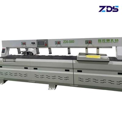 China Double Spindle White CNC Horizontal Drilling Machine For Side Hole for sale