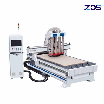 China Four Spindles Woodworking CNC Machine Cutter 1325 With Double Worktable for sale
